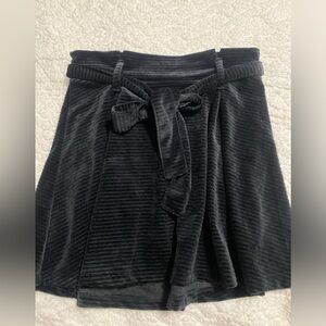 Vylette Black Skirt with belt